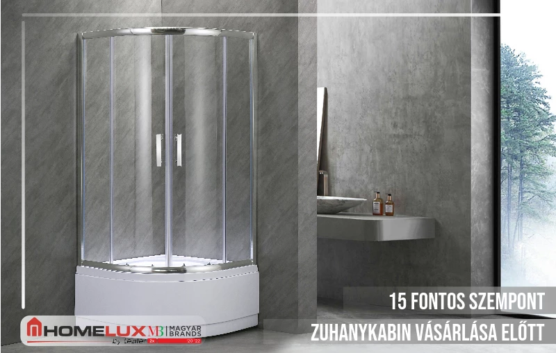 15 fontos szempont zuhanykabin vásárlása előtt