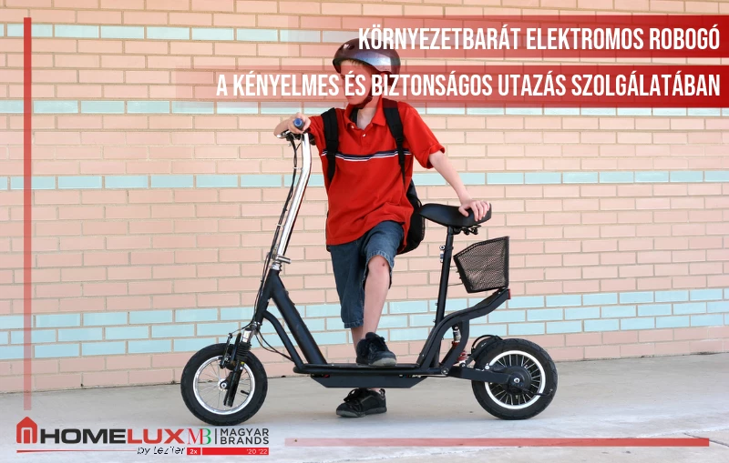 Környezetbarát elektromos robogó a kényelmes és biztonságos utazás szolgálatában