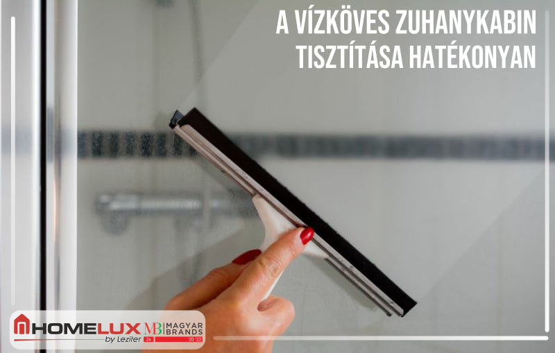 A vízköves zuhanykabin tisztítása hatékonyan