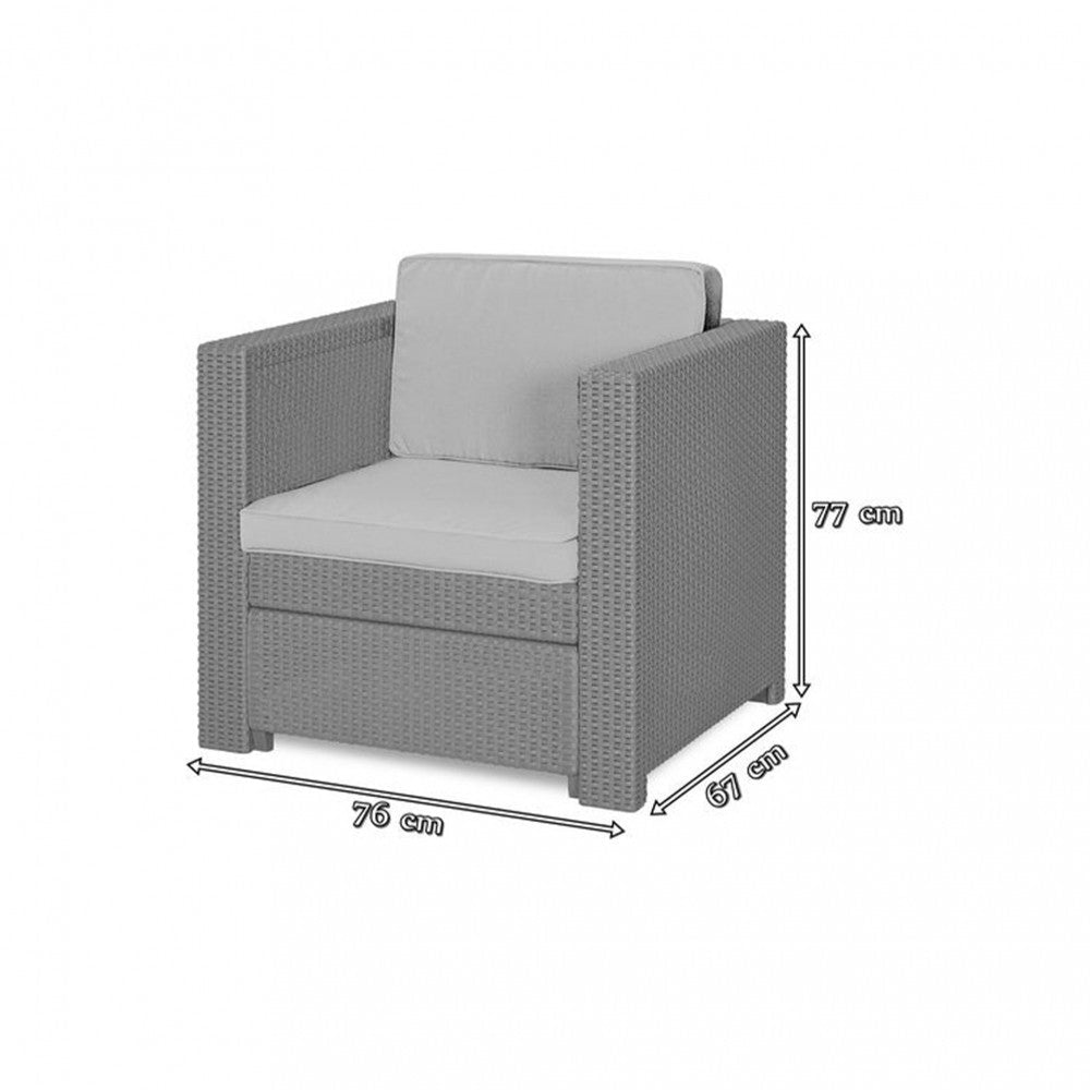 Provence Armchair műrattan kerti fotel Másodlagos kép
