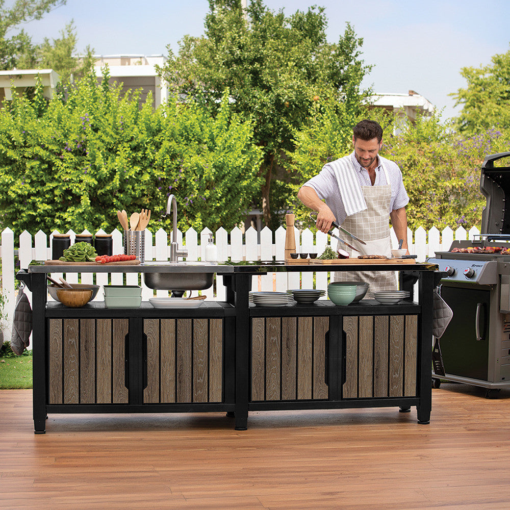 Decocoat unity chef műanyag kerti grill asztal 415l Másodlagos kép