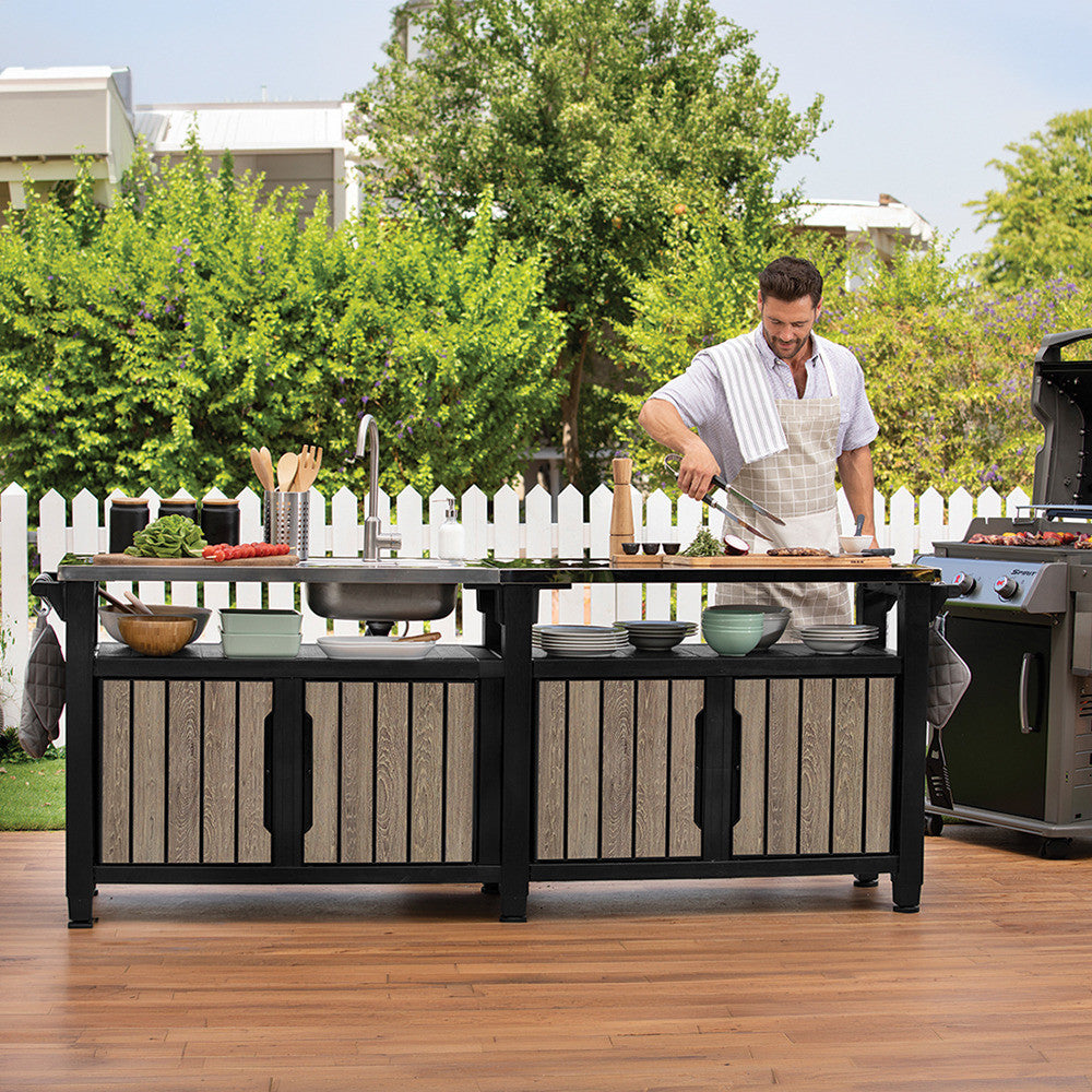 Decocoat unity chef műanyag kerti grill asztal 415l Másodlagos kép