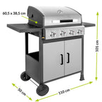 Brenner BR-G4N 4 égős gázgrill