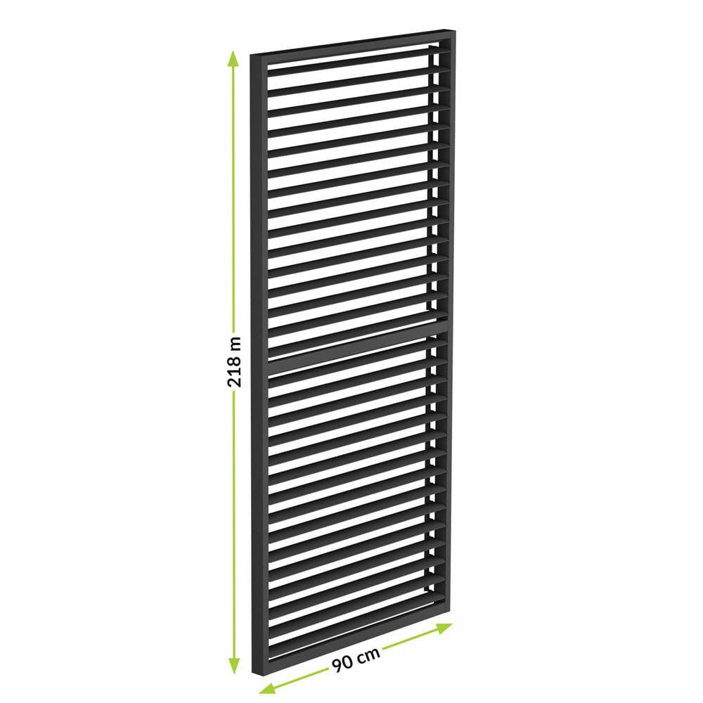 LUXE Lamellás oldalpanel (R) 90x218cm 3 m-ig antracit Másodlagos kép