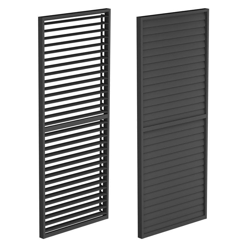 LUXE Lamellás oldalpanel (R) 123x218cm 4 m-ig antracit Fő kép