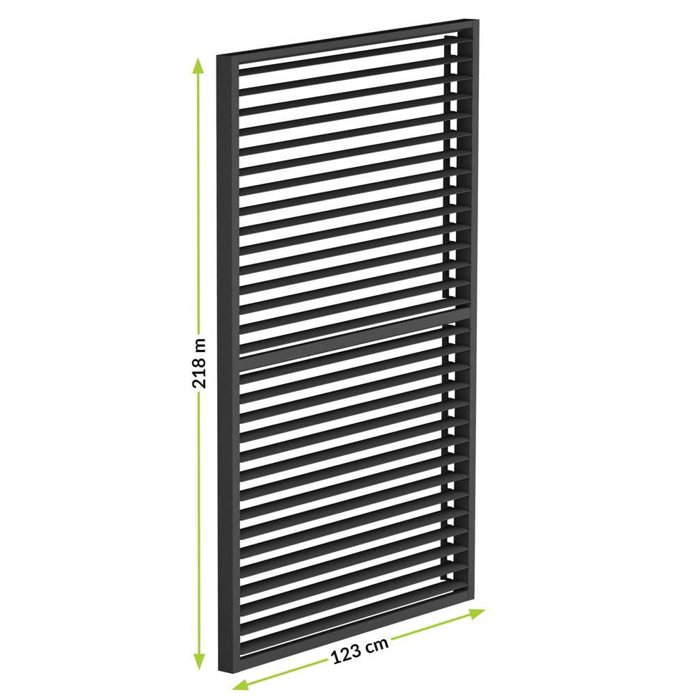 LUXE Lamellás oldalpanel (R) 123x218cm 4 m-ig antracit Másodlagos kép