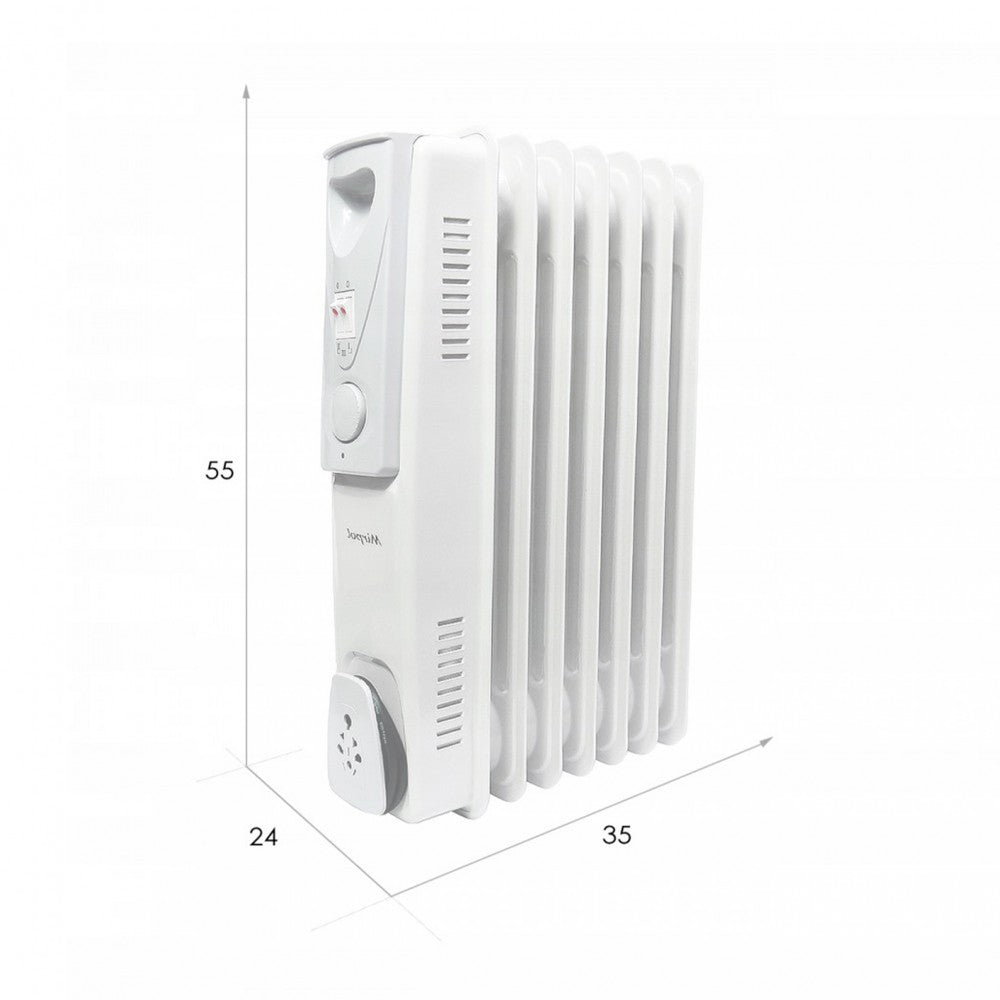 HH-1001 7 tagos olajradiátor 600W/900W/1500W