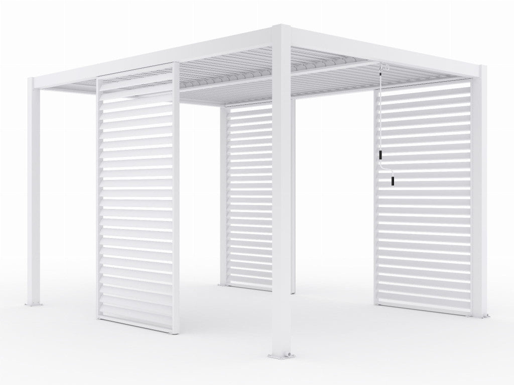 LUXE Lamellás oldalpanel (R) 123x218cm 4 m-ig fehér