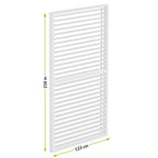 LUXE Lamellás oldalpanel (R) 123x218cm 4 m-ig fehér