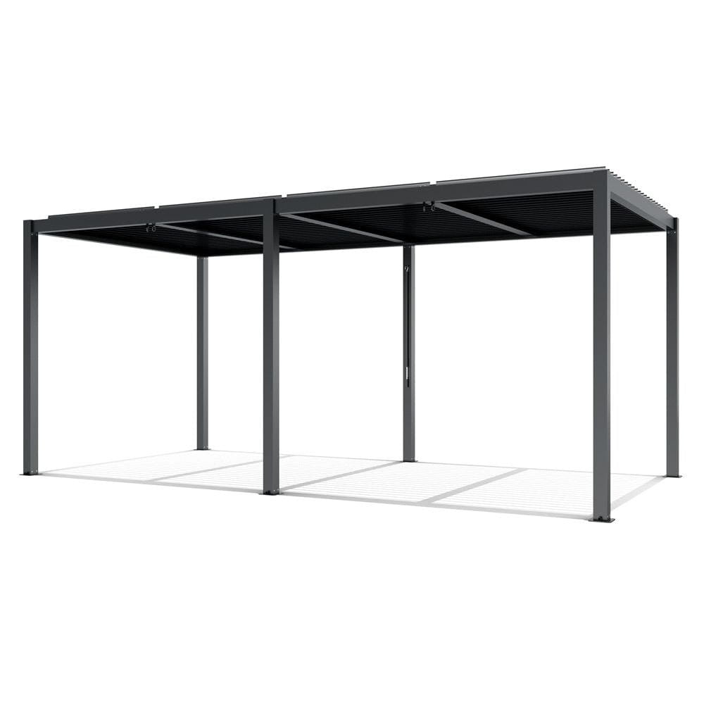 LUXE pergola 5,8x3m antracit LED világítással Fő kép
