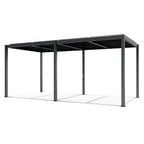 LUXE pergola 5,8x4m antracit LED világítással