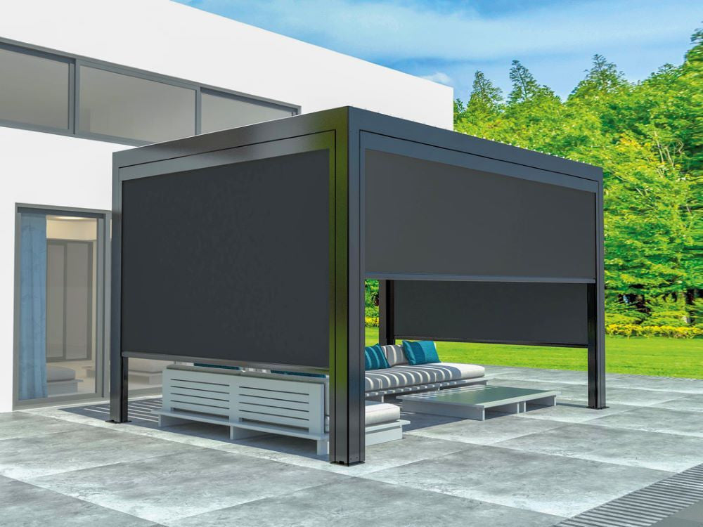 LUXE kézi napellenző 370x218cm 4 m-ig antracit Másodlagos kép