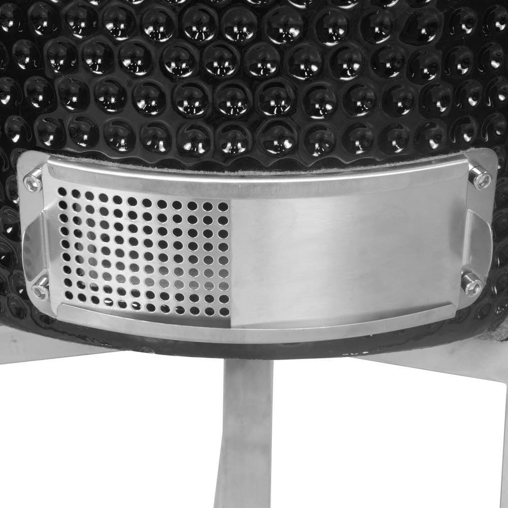 Kamado kerámia grill polcokkal és állvánnyal 32,5 cm