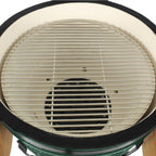 Kerámia faszéngrill oldalpolcokkal, 46 cm ráccsal