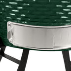 Kerámia faszéngrill oldalpolcokkal, 46 cm ráccsal