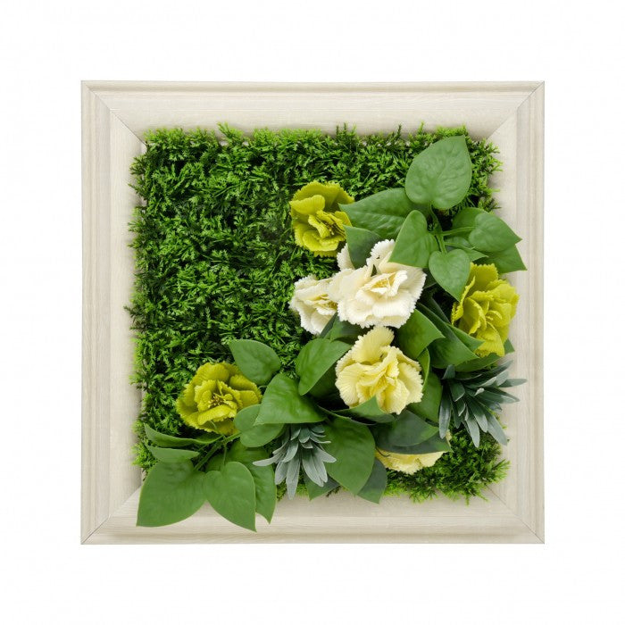 Lizantusz műanyag zöldfal 30x30 cm