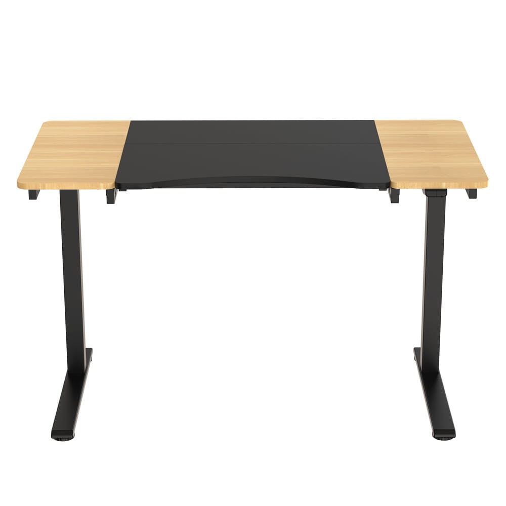 HALDEN íróasztal elektromos magasságállítással, 120x60 cm fekete-burlywood