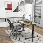 HALDEN íróasztal elektromos magasságállítással, 120x60 cm fekete-burlywood