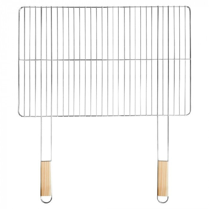 Szögletes grillrács fa fogantyúval 69x60 cm Fő kép