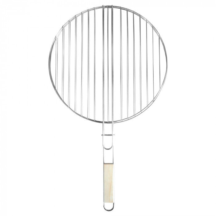 Kerek grillrács fa fogantyúval 40 cm Fő kép