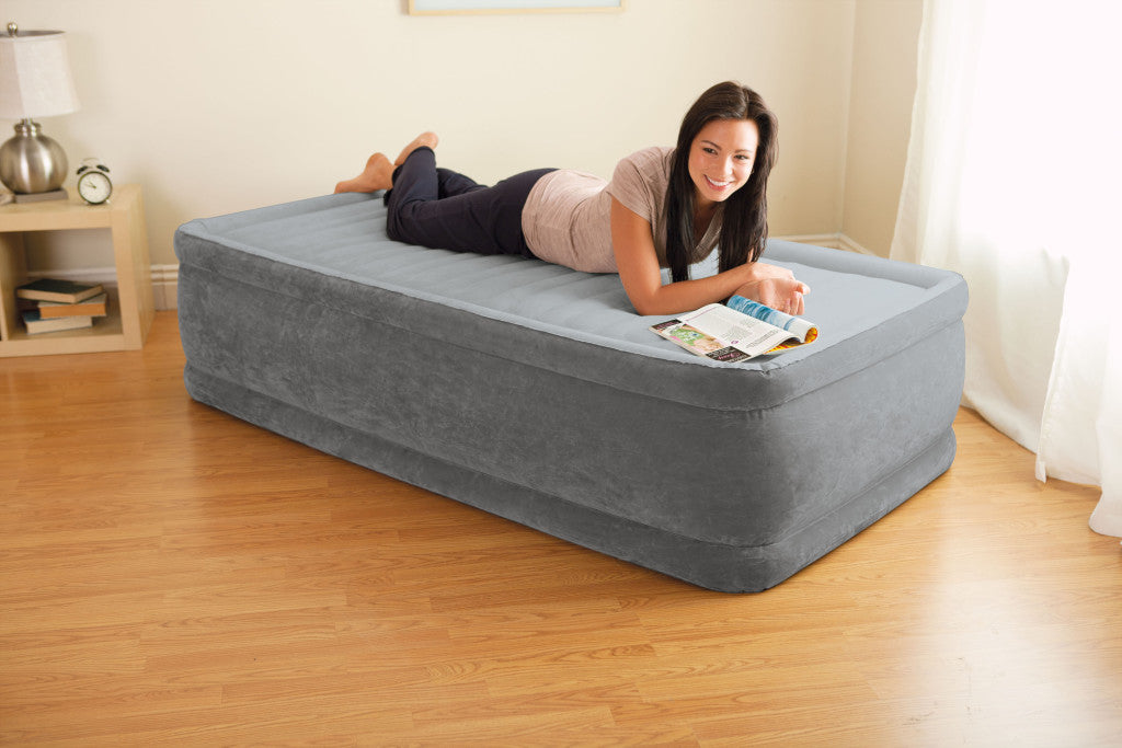Intex 64412ND Deluxe egyszemélyes felfújható ágy beépített pumpával, 191 × 99 cm Másodlagos kép