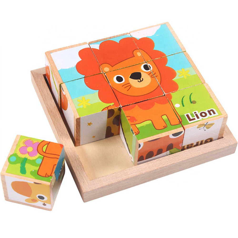 Fakocka puzzle, kirakós fajáték Másodlagos kép