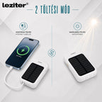 Powerbank napelemmel 4 töltőkábellel 6000mAH