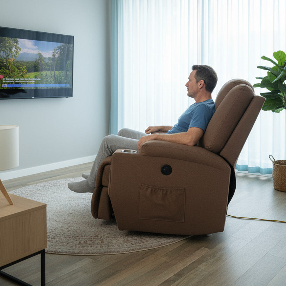 Relaxa elektromos ringató és forgatható masszázsfotel Másodlagos kép
