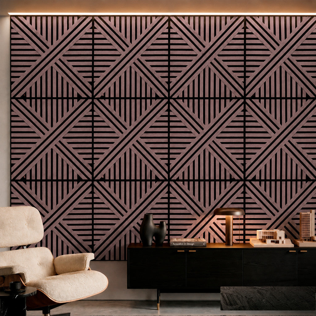 Akusztikus falpanel Deco VI olajos tölgy hatású 60x60x1,8 cm Másodlagos kép