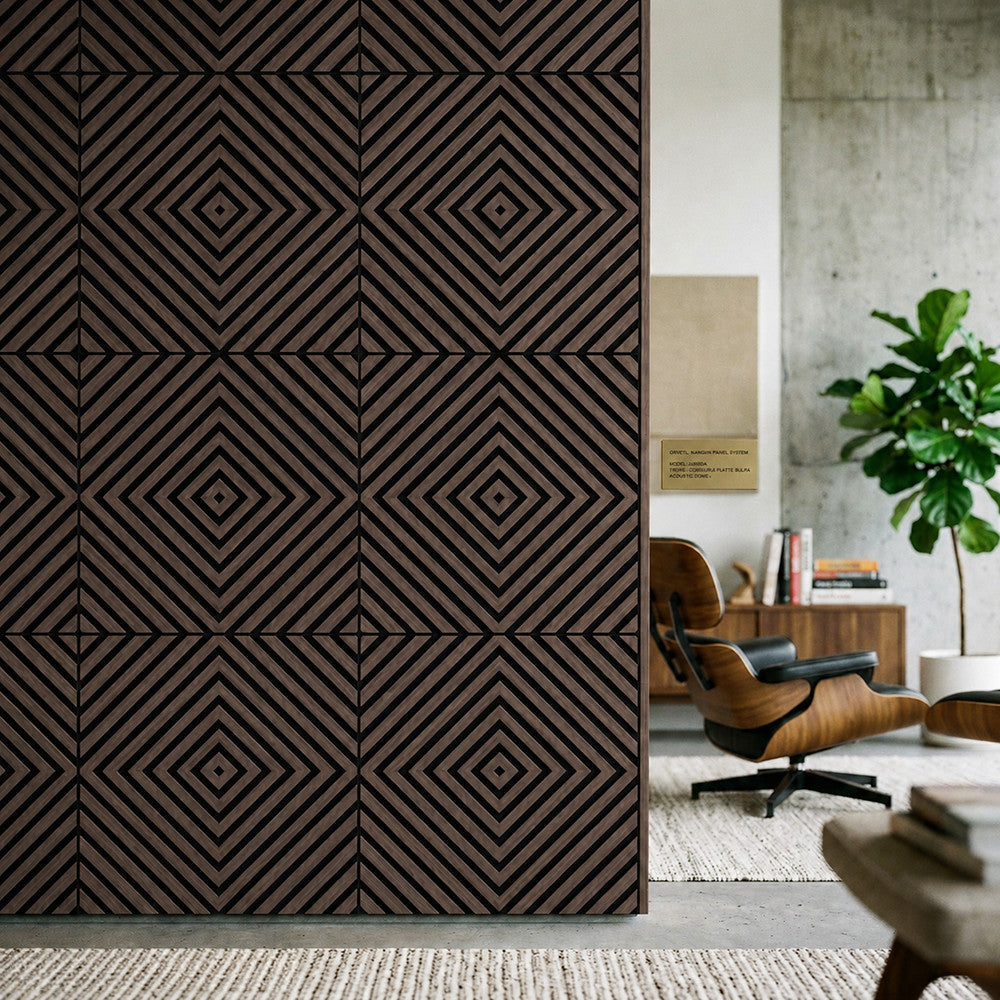 Akusztikus falpanel Deco XI olajos tölgy hatású 60x60x1,8 cm Másodlagos kép