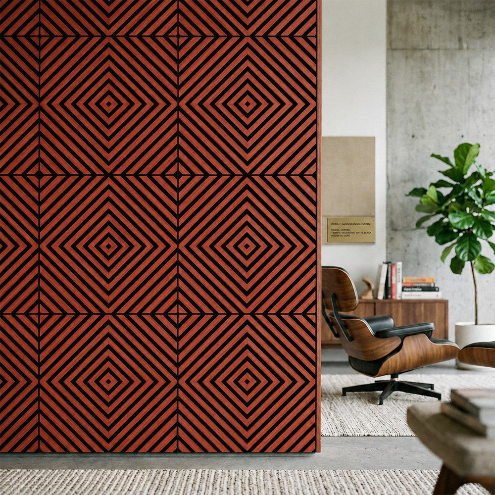 Akusztikus falpanel Deco XI dió hatású 60x60x1,8 cm Másodlagos kép