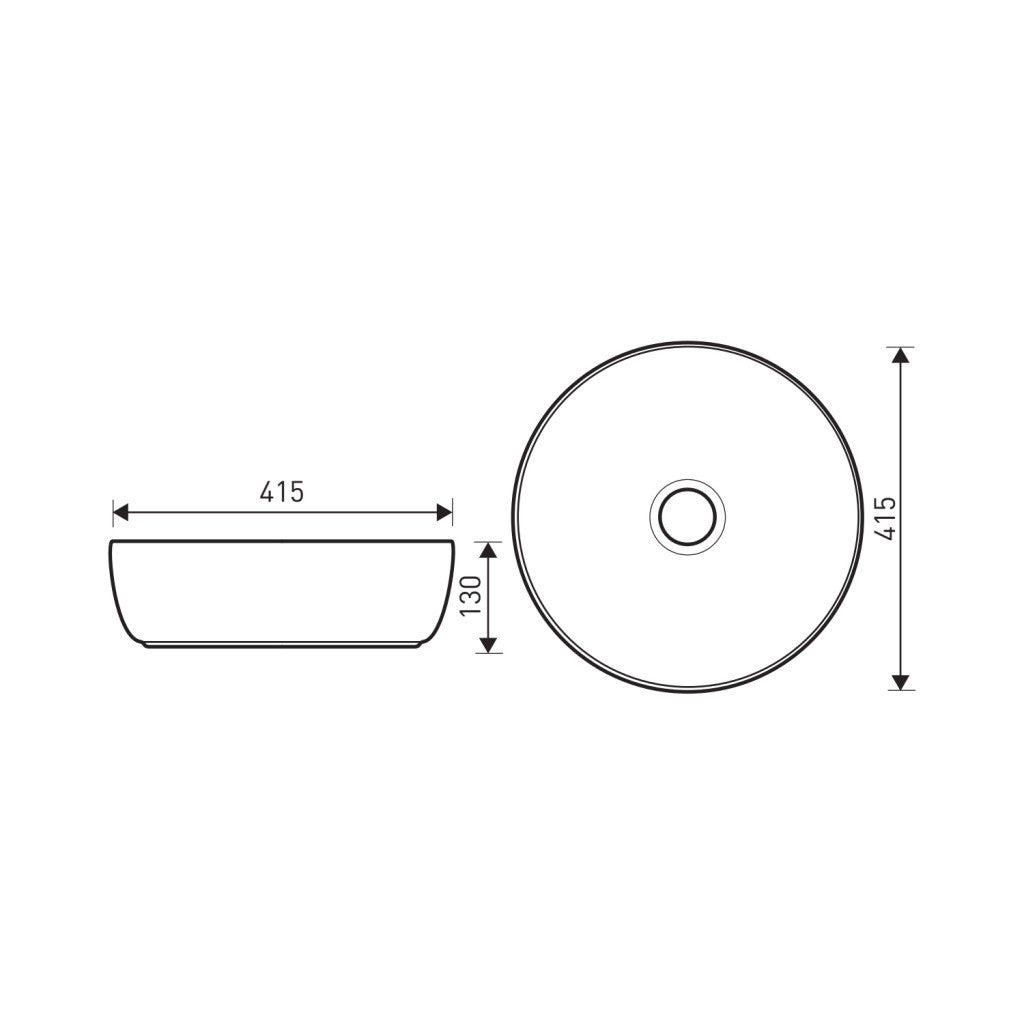 KR-98 WH/BL kerámia design mosdó Másodlagos kép