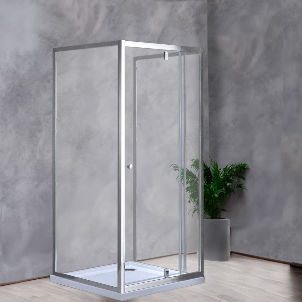 Flexi 80x80 cm falsíkra szerelhető szögletes zuhanykabin zuhanytálca nélkül Másodlagos kép