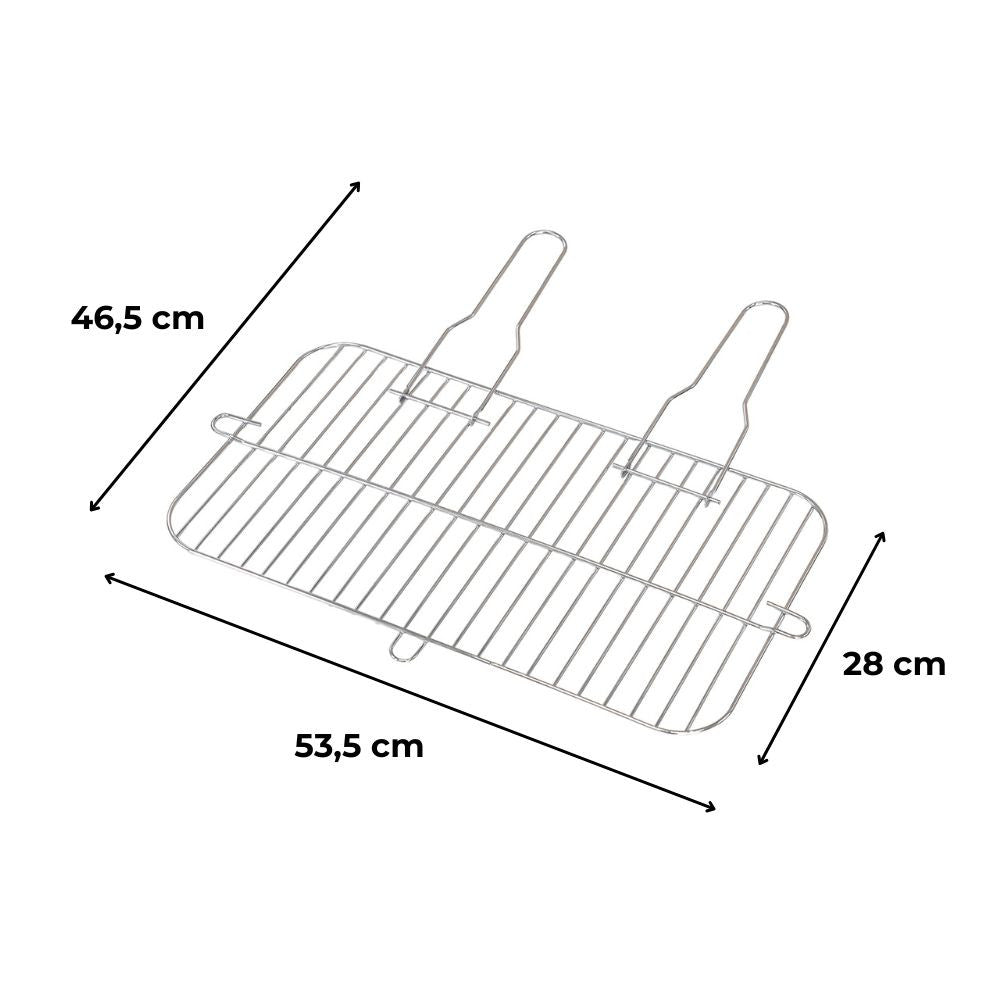 Grillrács szögletes 53,5x28 cm Másodlagos kép
