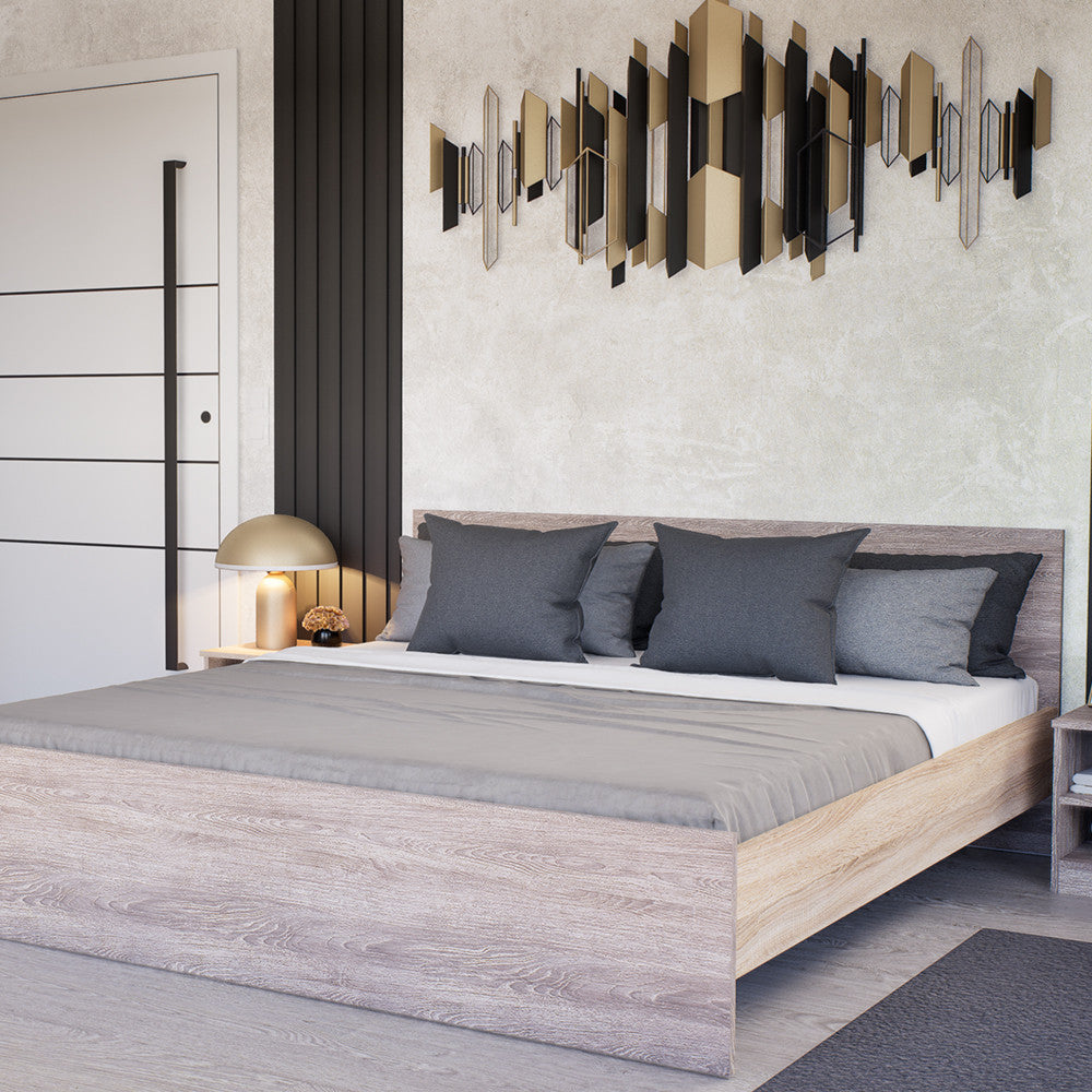 Miami franciaágy ágyneműtartó nélkül 180x200 cm yorki tölgy-sonoma tölgy Másodlagos kép