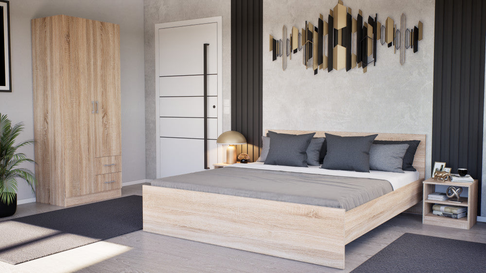Miami gardróbszekrény 80x205 cm sonoma tölgy-sonoma tölgy Másodlagos kép