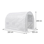 Melegház fólia méretábra 300 × 200 × 200 cm - Homelux, LMHF-322-WH