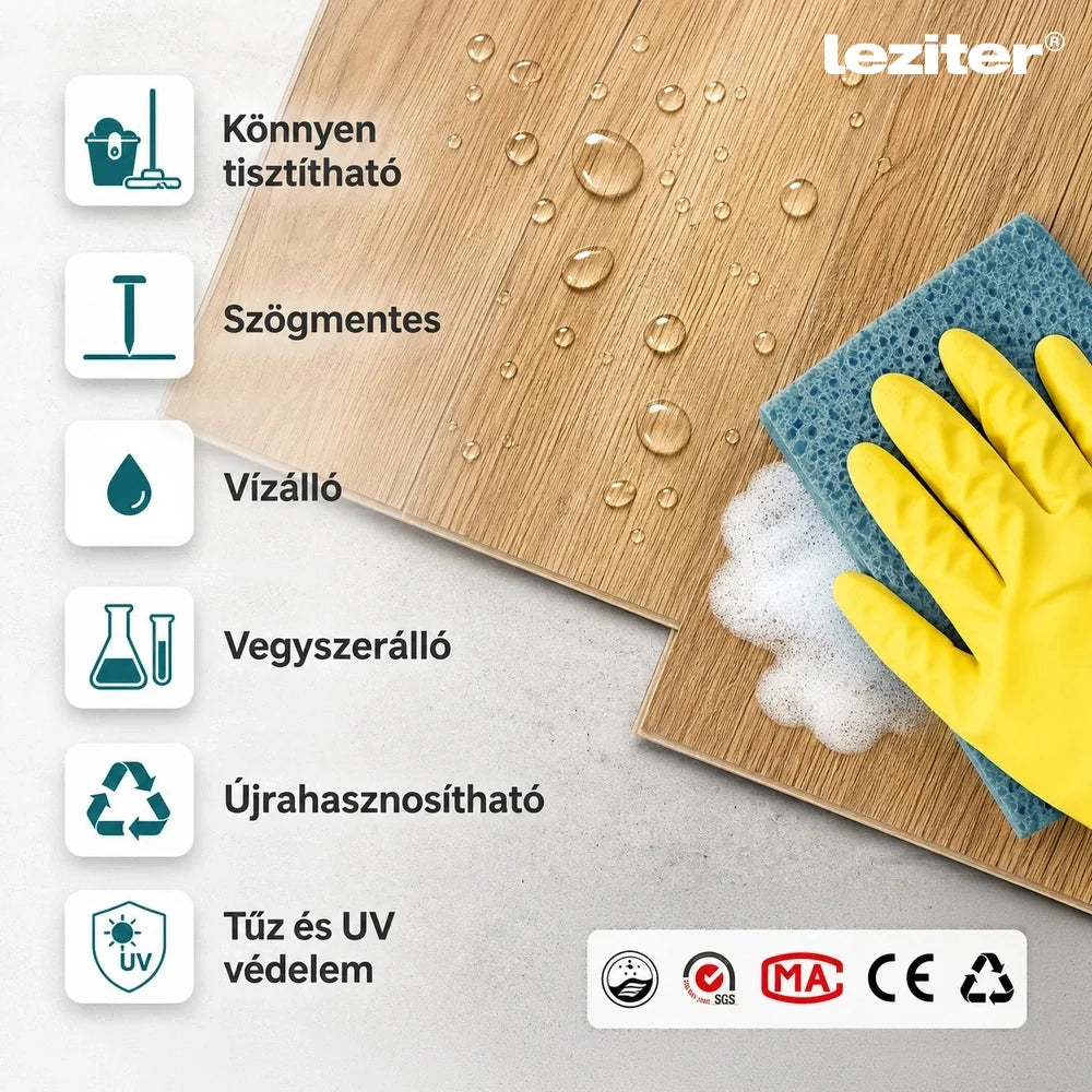 Leziter Aurora fagyos mészkő Vinyl SPC padló
