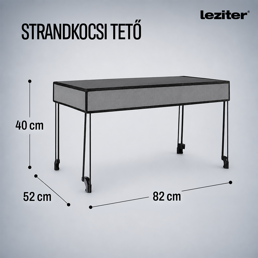 Strandkocsi prémium tető zöld