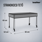 Strandkocsi prémium tető zöld