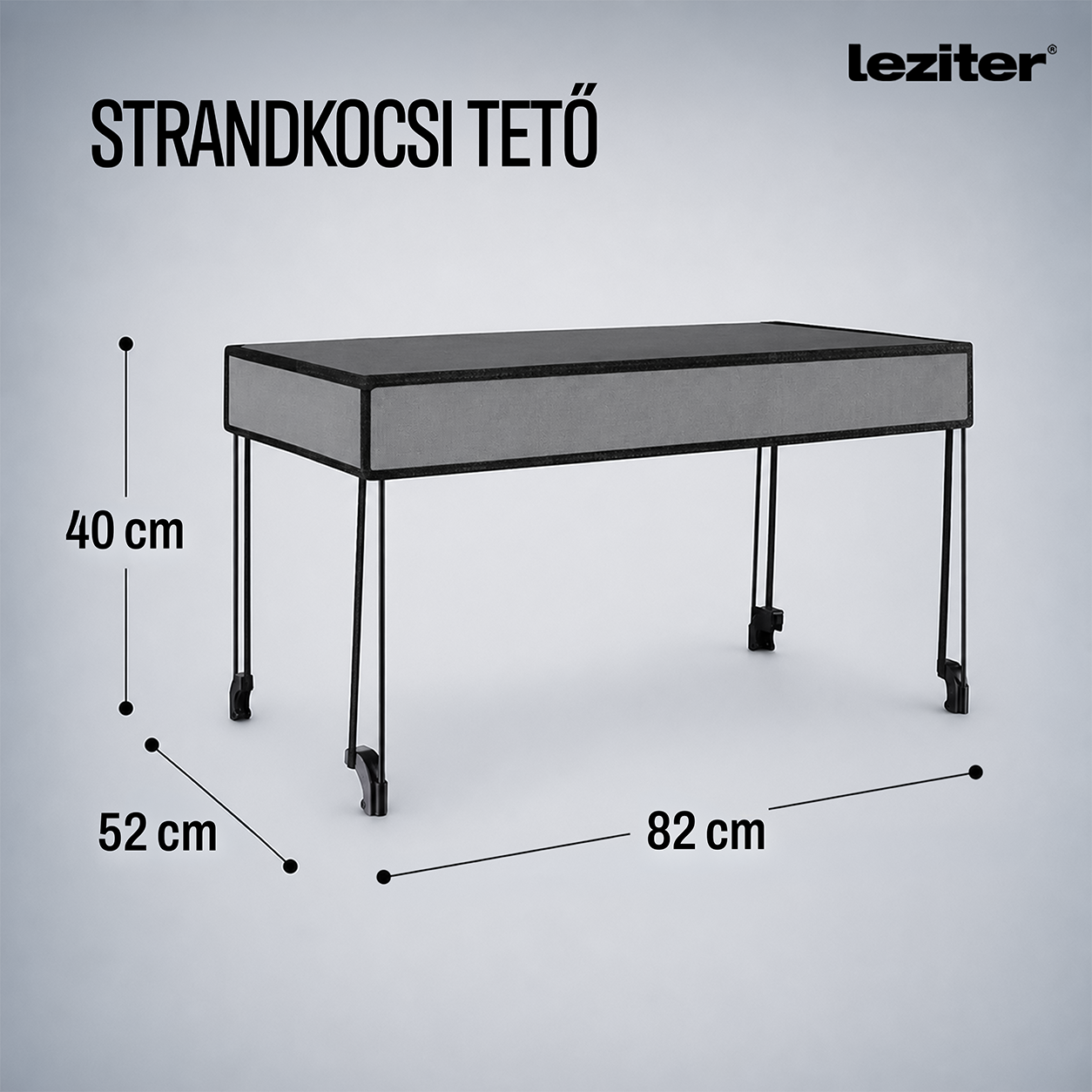 Strandkocsi prémium tető zöld