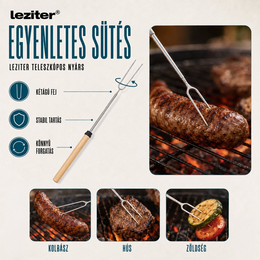 Leziter teleszkópos nyárs 31-81 cm