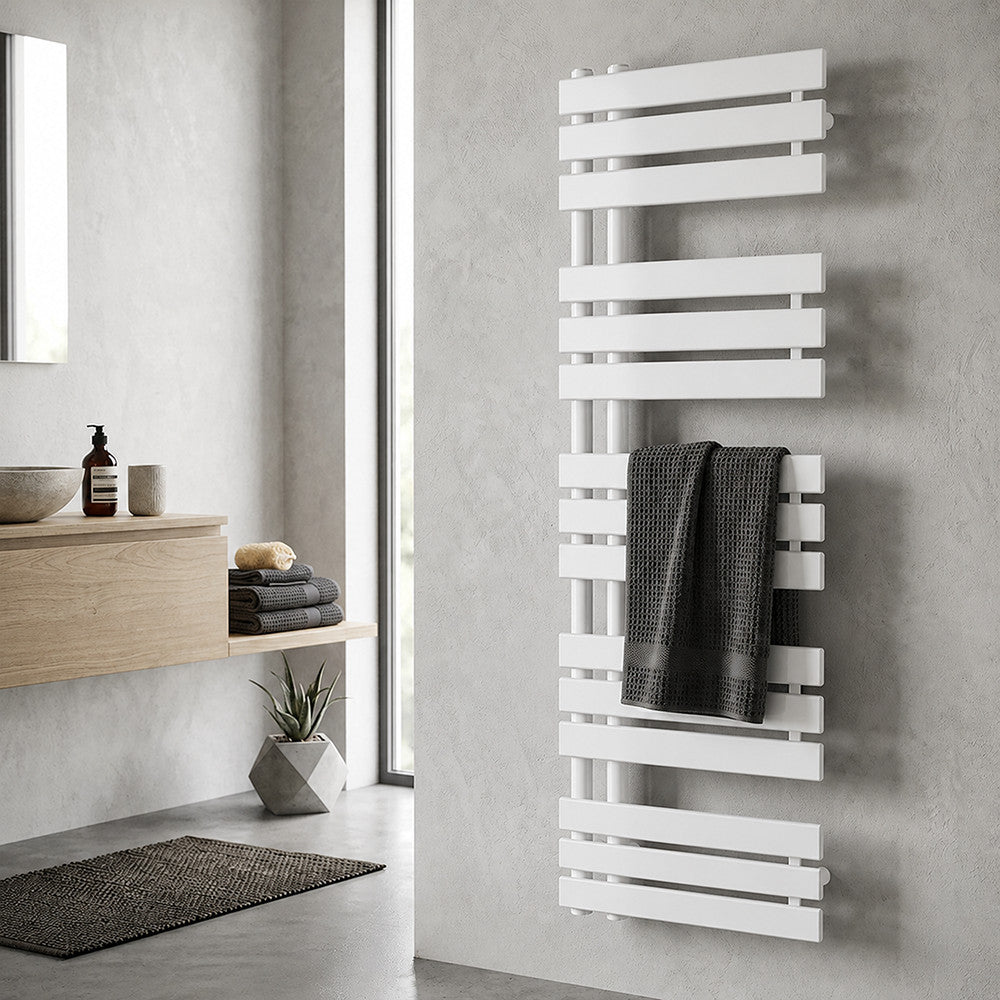 Solaro Design törölközőszárító radiátor 1600x600 mm fehér Másodlagos kép