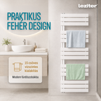 Solaro Design törölközőszárító radiátor 1400x600 mm fehér