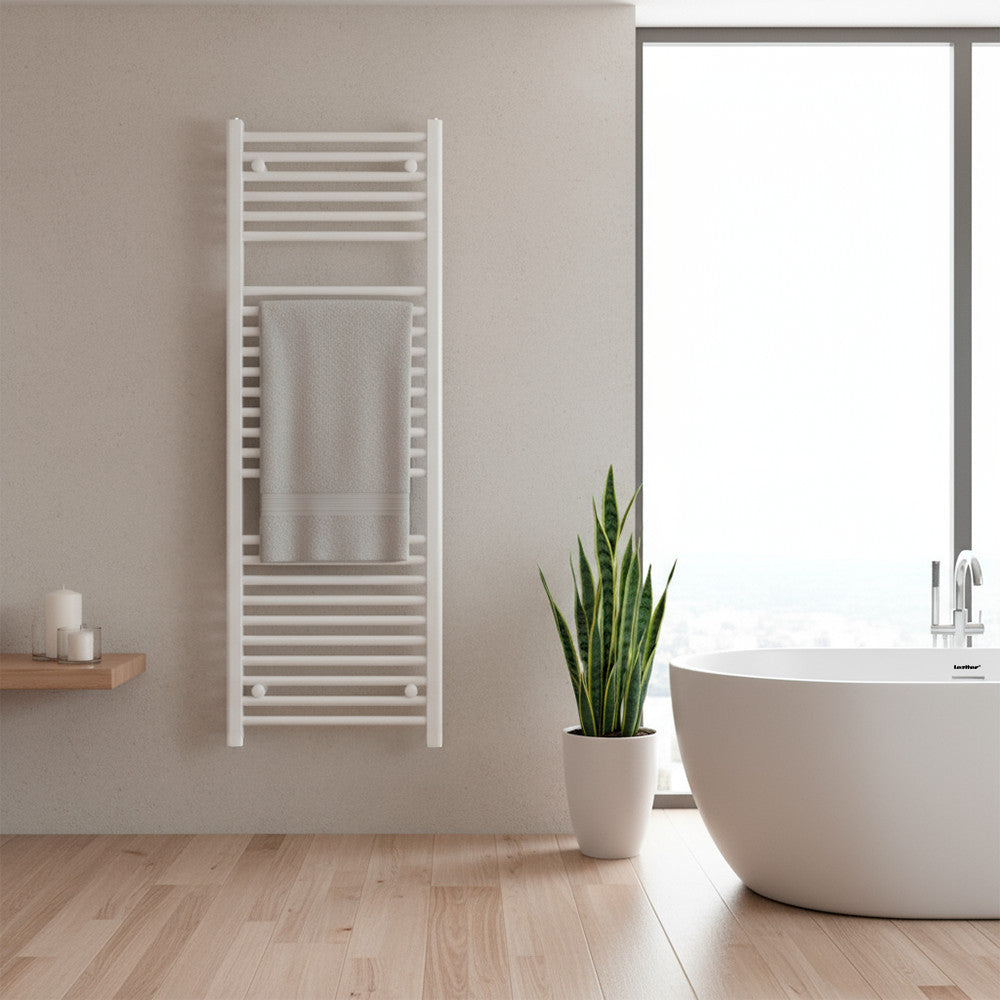 Egyenes törölközőszárító radiátor 1200x500 mm fehér Másodlagos kép
