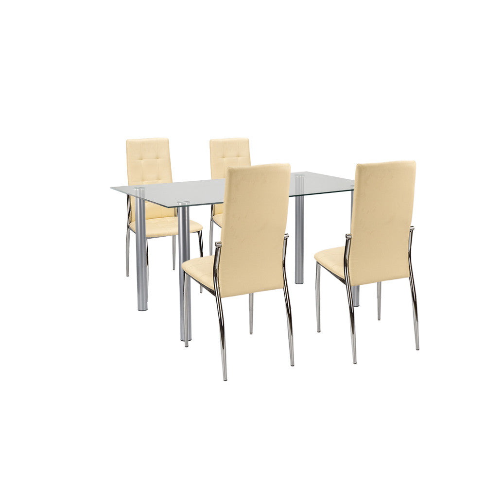 Étkező garnitúra, bézs 4+1 kivitel - Homelux, LUA140W_DC-002-Beige_4 Fő kép