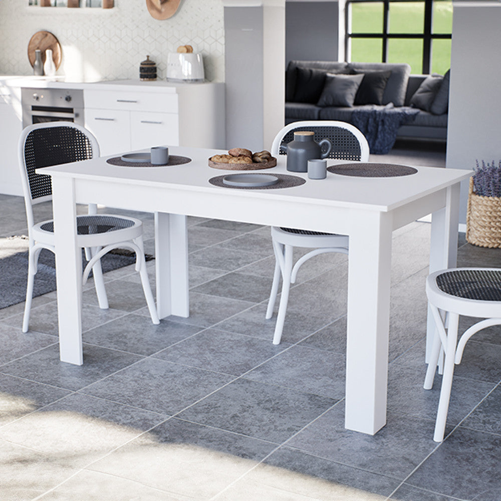 Yorki Standard étkezőasztal 140x80 cm fehér Másodlagos kép