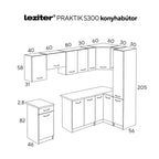 Praktik 300 sarok konyhabútor