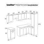 Praktik 300 sarok konyhabútor