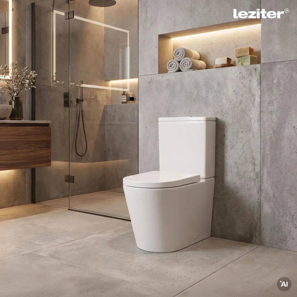 Paulo rimless WC kombi alsó/hátsó kifolyással soft close ülőkével Másodlagos kép
